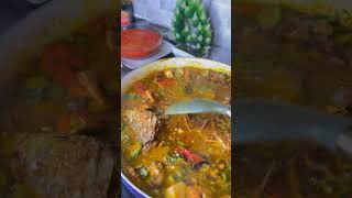 Seafood okra for premium customer justafricandishes food seafoodrecipes [upl. by Rivalee]