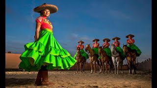 Womens horse riding team Escaramuza Charra Sueño Dorado brings Mexican tradition to Idaho [upl. by Neural566]