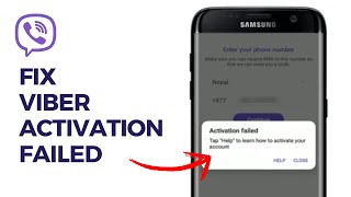 How To Fix Viber Activation Failed 2024 EASY [upl. by Lennie909]