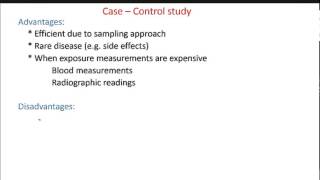 Biostatistics Short Course Lecture 1  Epidemiological Study Design 1 [upl. by Enael]