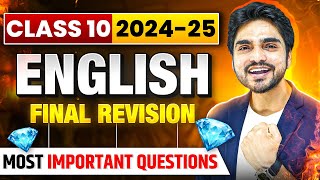 DIAMOND FINAL REVISION CLASS 10TH ENGLISH  EVERYTHING COVERED [upl. by Aborn]