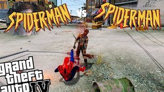 GTA IV Sensational Spiderman Mod  Black Spiderman Mod  Spiderman vs Spiderman [upl. by Oilut]