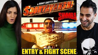 SOORYAVANSHI  SIMMBA ENTRY amp FIGHT SCENE  Ranveer Singh  Akshay Kumar  Comedy Scene REACTION [upl. by Neerhtak]