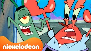 SpongeBob  Tuan Krabs amp Plankton jadi duo ikonik 60 menit nonstop 🦀👁️  Nickelodeon Bahasa [upl. by Nehte]