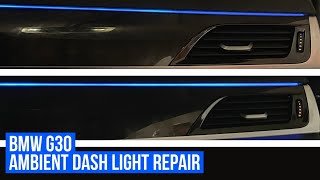 BMW  AMBIENT LIGHT DASH REPAIR [upl. by Fadas731]