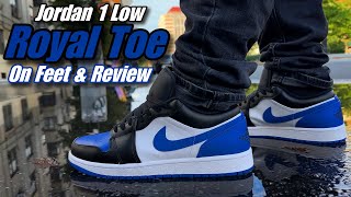 Jordan 1 Low Royal Toe 20  Review amp ON FEET 🔥 [upl. by Duj]