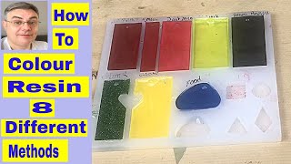 How to colour resin using 8 different methods [upl. by Killy]