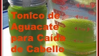 Poderoso Tónico Contra La Caida Del Cabello Con Aguacate [upl. by Aiet617]