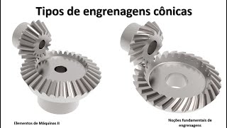 Fundamentos de engrenagens  Tipos de engrenagens cônicas [upl. by Luise]