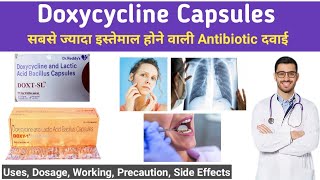 Doxycycline 100mg Capsules  Doxycycline Capsules ip 100mg in hindi  Doxycycline Side Effects [upl. by Collin670]