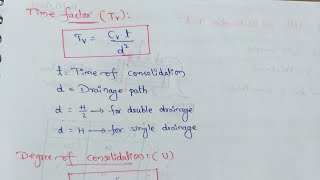 Time factor  Degree of consolidation  Degree of settlement [upl. by Sielen820]