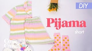 Pijama camisero DIY muy fácil de coser 12 [upl. by Nyvets]