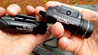 Olight PLPRO Valkyrie vs Streamlight TLR1 HL [upl. by Lorelle]