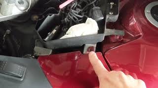 Kawasaki Concours 14  check coolant reservoir level [upl. by Skyler]