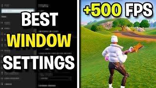 BEST WINDOWS Settings in Fortnite Chapter 5 MAX FPS [upl. by Alael]