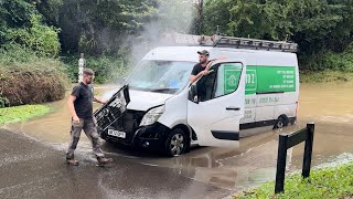 Unbelievable White Van Man edition  British FLOODS  Vehicles vs Deep Water Compilation [upl. by Worl]