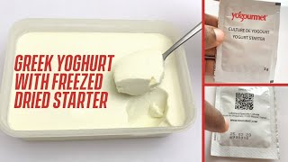 2 INGREDIENTS YOGURTFREEZED DRIED STARTERBEST GREEK YOGURT [upl. by Wolsky]