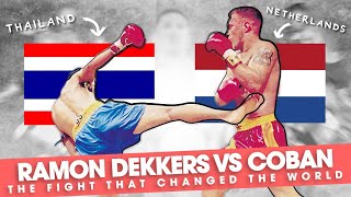 Ramon Dekkers vs Coban quotThe Fight That Changed The Worldquot [upl. by Ahsilif]