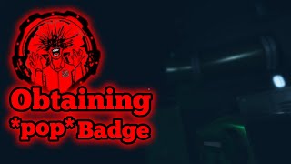 Obtaining the pop badge Roblox Pressure [upl. by Anilegna829]