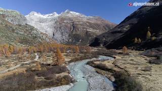 Swiss Alpines 4K  Gletsch  Rhone Glacier  Drone Video  alpenschauen [upl. by Renrut932]