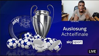 Champions League Achtelfinale Auslosung Livereaction [upl. by Browne868]