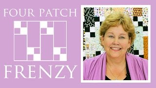 Make a Four Patch Frenzy Quilt with Jenny Doan of Missouri Star Video Tutorial [upl. by Simara]