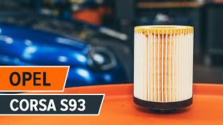 How To Replace Fuel Filter  Vauxhall Corsa  Combo CDTI [upl. by Anikahs]