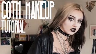 My Goth Makeup Tutorial 🦇 [upl. by Aicnelav]