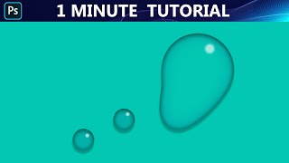 1 Minute Trick in Photoshop  Water Droplets [upl. by Ocihc]