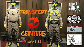 TRANSFÉRER CEINTURE GTA 5 VERSION 162 gta gta5 glitch [upl. by Yeldahc716]