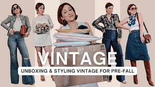 Unboxing amp Styling Vintage for PreFall The Most INCREDIBLE Vintage Finds [upl. by Millford]