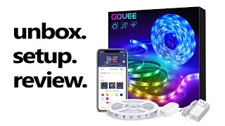 Govee LED Lights  Unboxing Review and Setup Guide [upl. by Oyr]