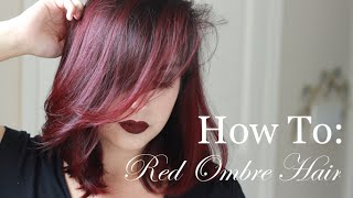 How To Red Ombre Hair [upl. by Enitsud]