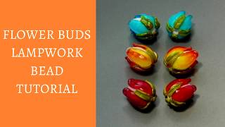 How To Make Flower Bud Lampwork Bead  Lampwork Tutorial [upl. by Chadabe]