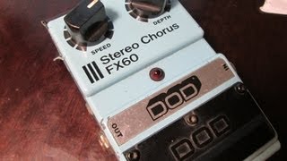 VintageModified 80s pedal review DOD Stereo Chorus FX60TRUE Analog [upl. by Notlok]