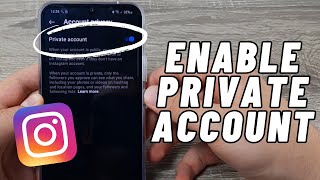 How to Enable Private Account on Instagram  Step by Step [upl. by Naot]