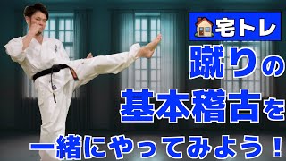 【極真空手】基本稽古蹴り技編 自宅で10分で出来る！ [upl. by Nagrom278]