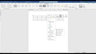 Word  vložení tabulky přidání sloupců a řádků sloučení a rozdělení buněk [upl. by Chaddy775]