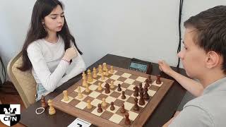 A Moskvina 1492 vs G Zelenkov 1452 Chess Fight Night CFN Blitz [upl. by Nyla]