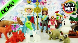 Playmobil Adventskalender 2016 WIR ÖFFNEN ALLE 24 TÜRCHEN  Eisprinzessin im Schlosspark [upl. by Ecirtac]