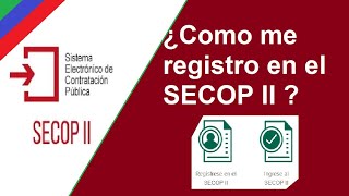 Registro en el SECOP II Pasos a Paso 100 Gratis [upl. by Carleton]