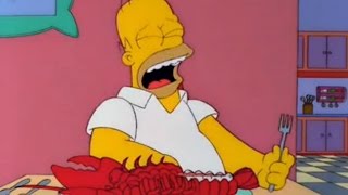 Homero se come a Tenazas  Los Simpson [upl. by Muns]