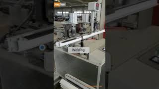 FENSTEK upvc window making machine welding machine reverse butt welding SHJV 120 [upl. by Kilby448]