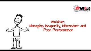 Basics of Incapacity Misconduct and Poor Performance Management [upl. by Weiner]