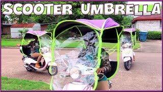 Scooter Umbrella Sun amp Rain Roof Cover [upl. by Meuser869]