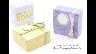 How to make a box for Soaps or Mini Cards [upl. by Weir]