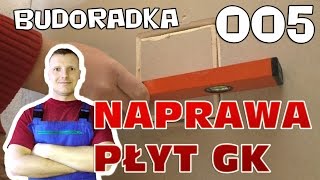 Jak naprawić uszkodzone płyty kartonowo gipsowe [upl. by Naus]