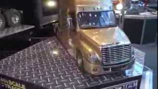 WaigoTV TAMIYA NEW TRUCKS  Freightliner Cascadia Detail NUE TOYFAIR 2014 [upl. by Menedez809]