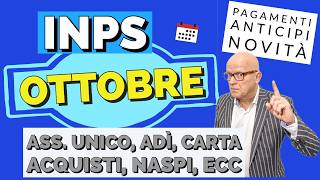 ✅ INPS Paga Tutto  Ottobre❗️Assegno Di Inclusione Assegno Unico NASPI Carta Acquisti Ecc [upl. by Odraude]