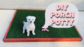 HOW TO Build a DIY Dog Porch Potty  Easy and Simple DIY Porch Potty [upl. by Liahkim]